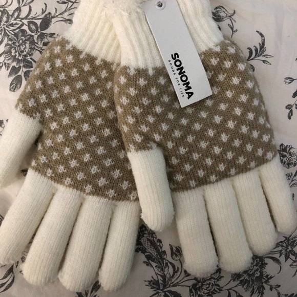 2 for $20 ❤️ Kohl's Sonoma Diamond Stitch Gloves - Picture 1 of 2